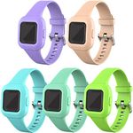 TenCloud (5-Pack) Straps Compatible with Garmin Vivofit jr.3 Strap, Adjustable Soft Silicone Sport Wristband Replacement Arm Band Armbands for Kids 4+ for Vivofit jr.3 Fitness Tracker Only (5B)