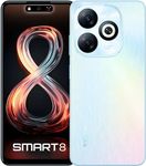 Infinix Smart 8 4G (Galaxy White, 4GB RAM, 64GB Storage) | up to 8 GB of RAM (4 GB + 4 GB Virtual) | 90 Hz Punch-hole Display | 50MP Dual Camera with Quad-LED Ring Flash | Helio G36 Mediatek Processor