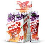 HIGH5 Slow Release Energy Gels - Low Gi Sports Gel with Ocean Minerals - Easy Digest & Natural Fruit Juice - Slow Release Energy Supply for Running, Cycling and Endurance (Blackcurrant, 14 x 62g)