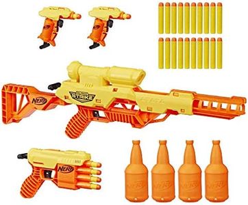 Nerf Alpha Strike Battalion Set - Includes 4 Blasters, 4 Half-Targets, and 25 Official Darts - Toys for Kids, Teens & Adults, Outdoor Toys, Toys for Boys and Girls Ages 8 Years Old and Up,Multicolor