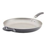 Rachael Ray Create Delicious Nonstick Fry Pan/Skillet with Helper Handle, 14.5 Inch, Gray Shimmer