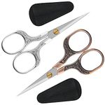 Small sharp scissors-Glexal 5 Inch Precision Scissors-2 pack,razor Sharp Blade Shears for craft embroidery sewing school office cutting…