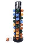 XIAPIA Coffee Capsules Holder for Nespresso, Coffee Pod Holder for Nespresso 40 Coffee Capsules, Rotating Design, Elegant and Modern Finish, Coffe Storage Rack for 40 Pcs Pods Coffee Holder Stand