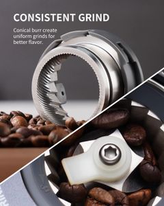SHARDOR Conical Burr Coffee Grinder – Adjustable Grind Settings