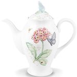 Lenox Butterfly Meadow Coffee Pot with Lid, White -