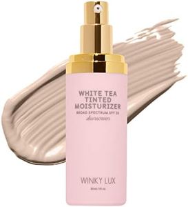 Winky Lux White Tea Tinted Moisturizer SPF 30 Sunscreen for Face with SPF, Makeup Face Moisturizer with Vitamin E, Fair