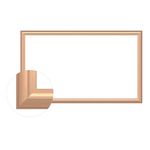 Intec brackets - Brushed Rose Gold Art Deco TV Frame created exclusively for Samsung The Frame 43" TV