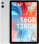 Ainmel 10 Inch Android 14 Tablet, 10GB RAM, 128GB ROM (Expandable to 1TB), Octa-Core Processor, 1280 * 800 IPS HD Touchscreen, 5G/2.4G WiFi, BT 5.0, Dual Camera, 2 Speaker (Gray)