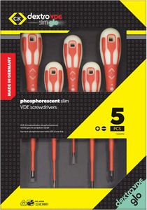 C.K Dextro VDE Glow Screwdriver Set – Insulated, 5-Piece