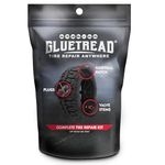 GlueTread Complete Off-Road Tire Repair Kit | Repair Any Kind of Tire Puncture | Includes Sidewall Tire Repair Patches, Plugs and One Colby Emergency Valve Stem | Improved Rubber Cures in 10 Minutes