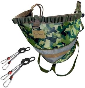 YeeGeell Lightweight Tree Saddle Hunting Kit, Hunting Saddle, Upgraded Saddle Hunt, Extra Large Padded Seating, Adjustable Tethered System Stands Accessories, Hunting Platform, Bridge with Buckles