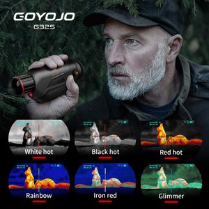 GOYOJO Thermal Imaging Monocular – 384x288 Infrared Night Vision, 25mm Lens