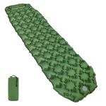 Amazon Basics Waterproof Camping Sleeping Pad, Compact,Folding,Inflatable,Lightweight, 190.5 x 57 x 5.6 cm, Olive Green