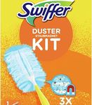 Swiffer - Duster Trap & Lock Kit, 1 Handle + 5 Refills - 1 Set, Light Blue