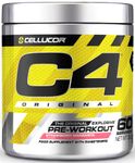 C4 Original Beta Alanine Sports Nutrition Bulk Pre Workout Powder for Men & Women | Best Pre-Workout Energy Drink Supplements | Creatine Monohydrate | Strawberry Margarita | 60 Servings