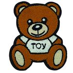 CometCloud® Unisex Sew on Embroidered Biker Patch for Clothing (Teddy Bear Toy | H 9.6" X W 7.7" Inch)