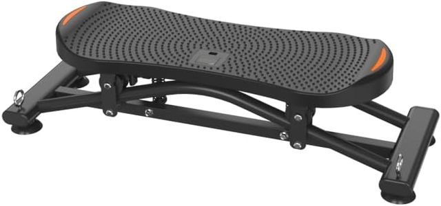 CITXMOTI Slide Stepper Machine, Ultra-Quiet Silent Full Body Cardio Workout Equipment for Home Use with Resistance Bands, LCD Monitor, Ski Simulator Stepper for Women & Men (Black)