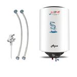 Zoom® - Aqua Geyser 6 Liter Metal Body With Glassline tank | Tank 7 Years Warranty | Water Heater for Home, Water Geyser, Electric Geyser