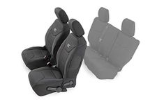 Rough Country Front Neoprene Seat Covers for 13-18 Jeep JK | 4-Door - 91004F, Black