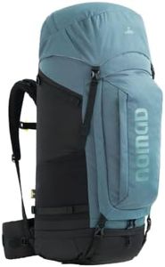 NOMAD Batura Backpack - Premium 70L Pack with Rain Cover Included | Lightweight Rucksack for Traveling, Hiking, Camping, Outdoor Sports (Steel Blue)