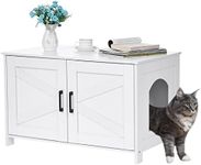 Homhedy Cat Litter Box Enclosure,Li