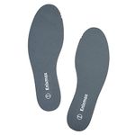 Knixmax Men Memory Foam Insoles Soft Cushioned Inner Soles Comfort Shoe Pads for Trainers Running Shoes Walking Boots Grey 8.5UK-42.5EU