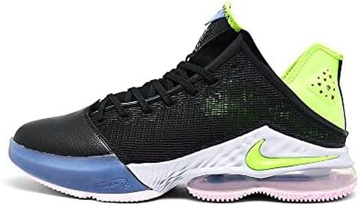 Nike mens Lebron 19 Low Basketball Shoes, Black/Ghost Green-purple Pulse, 10