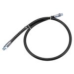 sourcing map Grease Gun Hose 31.5" 10000 PSI Spring Flex High Pressure Quick Release Grease Replacement with Coupler 1/8" NPT Threads for Grease Gun, Black