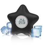 Smasener Ice Bath Thermometer with Timer, Floating Thermometer for ice Bath, Waterproof Cold Immersion Ice Bath Accessory, ice Bath Thermometer, Ice Bath Challenge Essential Thermometer (Star)