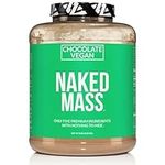 Naked Mass - Chocolate Vegan Weight Gainer - 8lb Bulk, GMO Free, Gluten Free, Soy Free & Dairy Free. No Artificial Ingredients – 1,280 Calories – 11 Servings