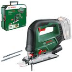 Bosch Cordless Jigsaw AdvancedSaw 18V-140 (Pendulum Function; Brushless Motor; Cutting Depth in Wood/Steel/Alu:140 mm/10mm/20mm; 3X Blades; Without Battery and Charger; in Systembox) - Amazon Edition