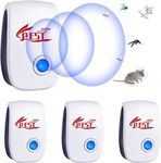 Ultrasonic Pest Repeller, 4 Pack Electronic Mouse Repellent Plug-in Insect Repeller, Rat Repeller Indoor Pest Control Against Mice,Rats,Mosquito,Cockroach,Spiders,Flies,Rodent