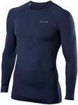 FALKE Men's Maximum Warm Trend Longsleeved Base Layer Top, Thermal Underwear, Blue (Space Blue 6116), M, 1 Piece