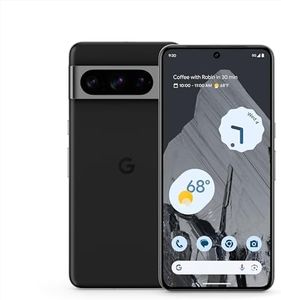 Google Pixel 8 Pro - Unlocked Android Smartphone with Telephoto Lens and Super Actua Display - 24-Hour Battery - Obsidian - 256 GB