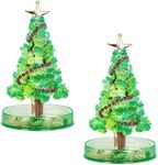 IDELLA Magic Growing Crystal Christmas Tree, DIY Decorations Tree, Funny Educational and Party Toys, Kids DIY Felt Magic Growing Xmas Ornaments