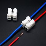 Electronic spices PACK OF 20 Cable Connector Clamp Spring Connector Terminal Block FOR Wire LED Strip Light Wire Connecting