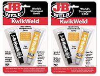 J-B Weld 8276 KwikWeld Quick Setting Steel Reinforced Epoxy - 2 oz (Single) (2 Pack)