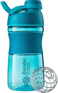 BlenderBottle SportMixer Twist Cap Tritan Grip Shaker Bottle, 20-Ounce, Teal