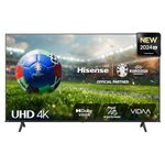 Hisense 65 Inch 4K Smart TV 65E6NTUK - Dolby Vision, Game Mode PLUS with 60Hz VRR ALLM, Smooth Motion, AI Sports Mode, Vidaa OS with Freely, Youtube, Netflix and Disney+ & Now TV (2024 Model)