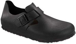 BIRKENSTOCK Mens London Clog Black Oiled Leather Size 42 EU (9-9.5 M US Men/11-11.5 M US Women)