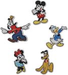 BABOLE Rubber Pack Of 5 Micky Mouse Croc Shoe Decoration Charms Multicolour