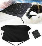 Windshield Snow Ice Covers,Car Windshield Snow Cover,Waterproof Ice and Snow Frost Protector,Shade Waterproof Sun Protection, Wiper Front Window Protects for Most Cars, SUV, Vans