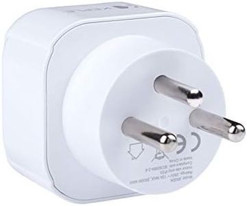 Israel Adapter Plug Travel Plug Type H to EU Europe European Type C E F Socket for Spain ES France FR Italy Italy IT Germany DE Portugal Denmark Denmark Greece Turkey Universal 3 Pin