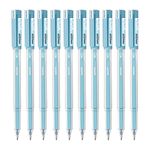 Hauser XO Jumbo Gel Pen Box Pack | Water Proof Ink For Smooth Flow System | Comfortable Grip With Smudge Free Writing | Smooth, Sturdy & Refillable Pen | Blue Ink, Pack of 10 Pens