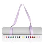 Tumaz Yoga Mat Strap, Adjustable Mat Carrier Sling & Stretching Strap with Thick, Durable Delicate Texture, 64" & 85" Inches, Multiple Color Choices [Mat NOT Included]