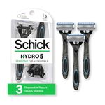 Schick Hydro Sensitive Skin Disposable Men’s Razor 3 Disposable Razors