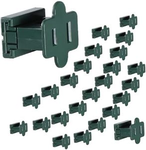 Aniai (25) Pack Vampire Plug, Slip and Slide Plug Add,Extension Cord Ends Male and Female, Replacement Electrical Plug 2 Prong, SPT-1 Wire (spt1 Female, Green)