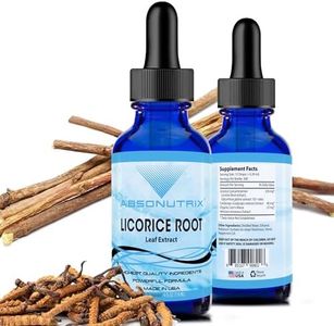 Absonutrix Licorice Root 330 mg, 4 Oz Liquid, 300 Servings, Made in USA, Quick Absorption, Quality Potent Ingredients, Non-GMO, GMP-Certified Facility, Cruelty-Free Products