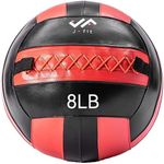 JFIT Medicine Ball, Red/Black, 8-Po