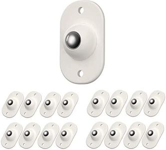 16 Pcs Mini Swivel Casters Wheels, Stainless Steel Self Adhesive,360 Degree Rotation Pulley, Universal Wheels at the Bottom of the Storage Box, Swivel Caster Wheels for Furniture Various Storage Boxes